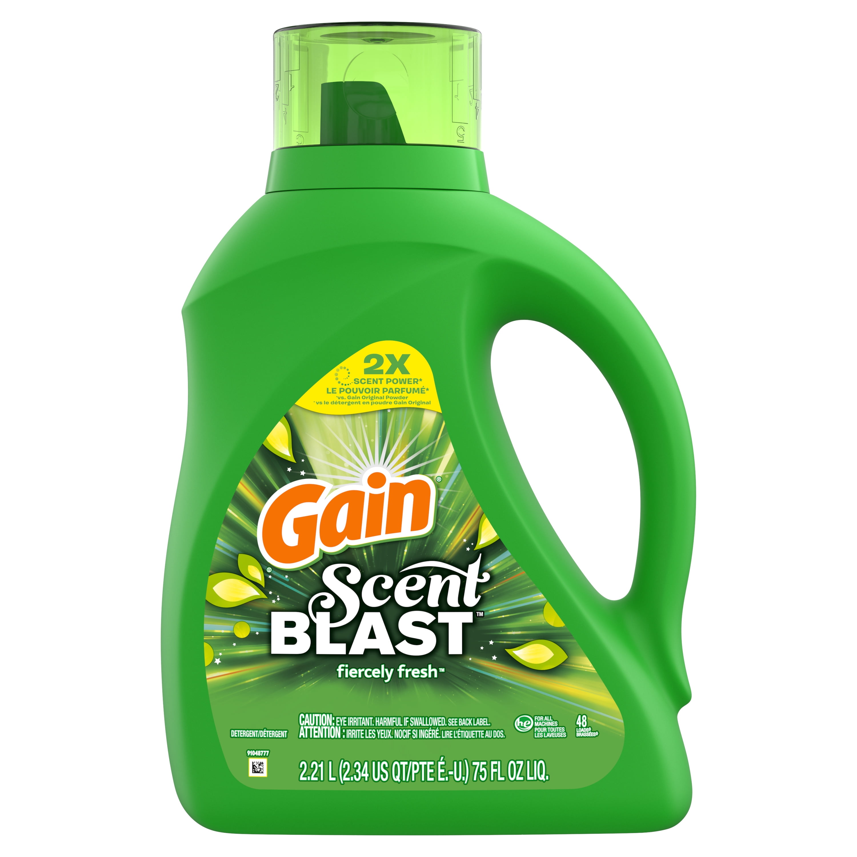 Gain Scent Blast Fresh, 48 Loads Liquid Laundry Detergent, 75 fl oz