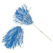 2Tone Spirit Pom-Nvy/Wht - Party Favors - 24 Pieces