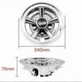 thumbnail image 4 of 1Pcs High Gloss Chromed 8" SS Golf Cart Wheel Covers, 5 Spoke Design Hub Caps for Golf Carts For Club Car, EZGO, Yamaha, 4 of 5