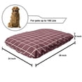 thumbnail image 2 of Grid Pet Bed, Rhythmic Simplistic Mesh Motif Bicolored Crisscross Illustration Pattern, Resistant Pad for Dogs and Cats Cushion with Removable Cover, 24" x 39", Mauve Taupe Champagne, by Ambesonne, 2 of 4