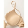 thumbnail image 6 of Deyllo Women's Lace Push Up Bra Padded Add Cup Plunge Underwired Support T-shirt Bras, Nude 34D, 6 of 11