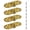 Gold, variant on 4Pcs Folding Table Hinges, Zinc Alloy Butler Tray Hinges Flip Top Hinge with Screws for Sewing Machine Table, Drop Leaf Desk, and Cabinet Doors(Black)