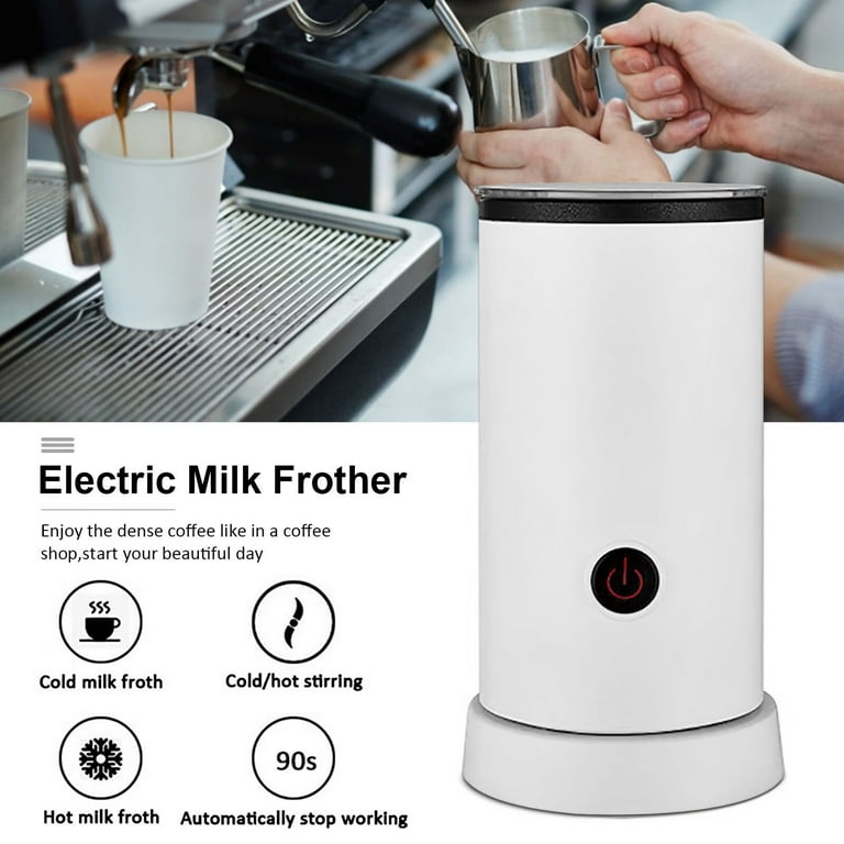 Maestri House Electric Milk Frother, 8.1OZ/240ML 3 in 1 Large Capacity  Automatic Cold Hot Milk Frother and Steamer with Dishwasher Safe and