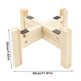 thumbnail image 4 of ToppiJoy Grain Hand Stone Mill, Natural Granite Paste Mill, Wet Flour Mill with Wooden Frame, 4 of 15