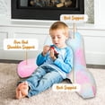 thumbnail image 3 of Reading Pillow for Kids, Unicorn Backrest Pillows for Sitting in Bed with Washable Cover, Back Support Husband Pillow with Arms for Bed and Couch, 3 of 6