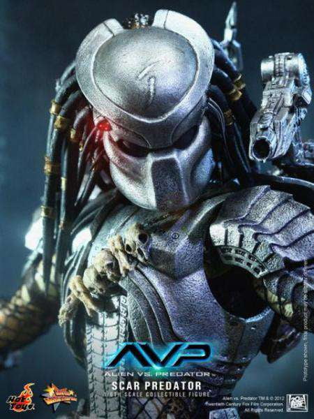 Figure Hot Toys MMS190 - Alien VS. Predator - Scar Predator