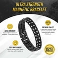 thumbnail image 3 of MagnetRX® Ultra Strength Magnetic Bracelet - Magnetic Bracelets for Men - Adjustable Length with Sizing Tool (Black), 3 of 8