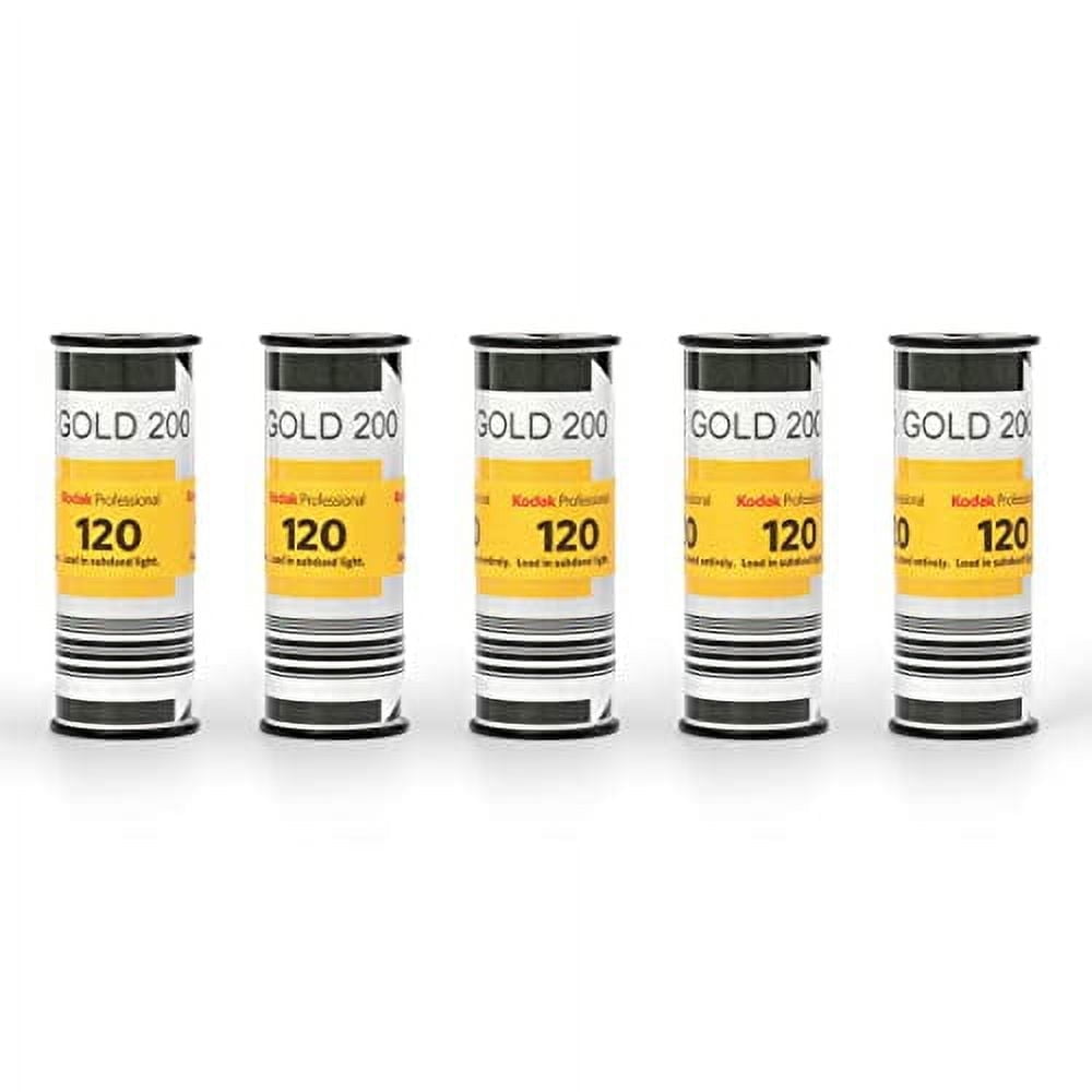 Kodak Gold 200 Color Negative Film 120 Roll Film 5-Pack