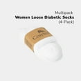 thumbnail image 2 of Cosyfeel Women's Loose Diabetic CREW Socks, Bamboo, Wide, Thin, Seamless Toe and Non-Binding Top, 4 Pairs, 2 of 8