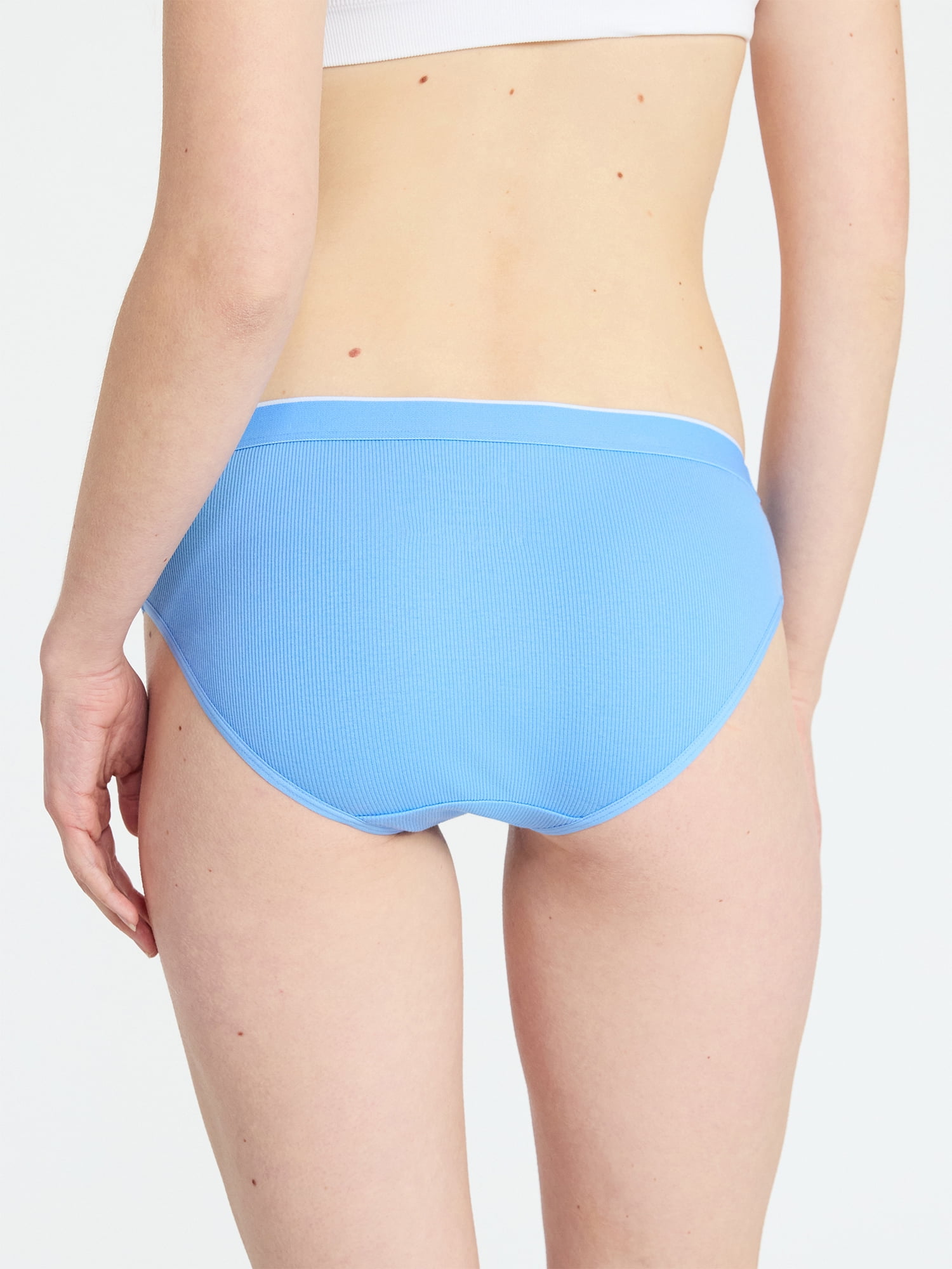 No Boundaries Stretch Ribbed Hipster Underwear, 5-Pack, Women's XS-XXXL