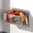 thumbnail image 3 of YAOMOBB Storage Container Wall Hanging Cosmetics Storage Box for Kitchen Bathroom Hanging Basket Onion Ginger Garlic Storage Basket with Drain Hole, 3 of 6