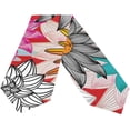 thumbnail image 2 of Coolnut 13"x70" Table Runner, Abstract Flower Pattern Washable Table Cloth Runner for Holiday Home Wedding Table Top Decoration, 2 of 5