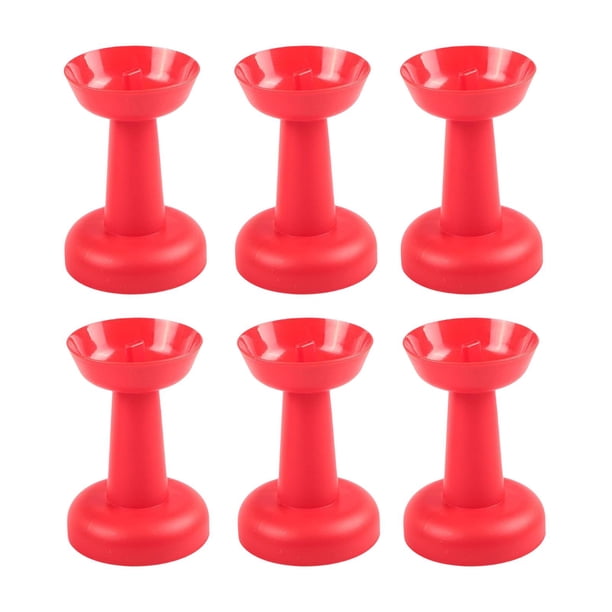 6 soportes para helados multiusos reutilizables para fiestas en la Rojo
