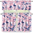thumbnail image 1 of Pink Camouflage Kitchen Curtains Sets with Valance and Tier Sets Rod Pocket Darkening Curtains Light Filtering Energy Efficient Curtain Set for Small Window, 1 of 5