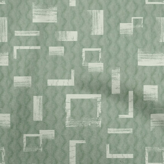 oneOone Georgette Viscose Dusty Teal Green Fabric Abstracts Fabric For Sewing Printed Craft Fabric By The Yard 42 Inch Wide