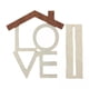 thumbnail image 1 of 2 Letreros De Madera Con Letras Para Escritorio, Sala De Estar, , Decoraciones De Mesa De Madera LOVE, 1 of 8
