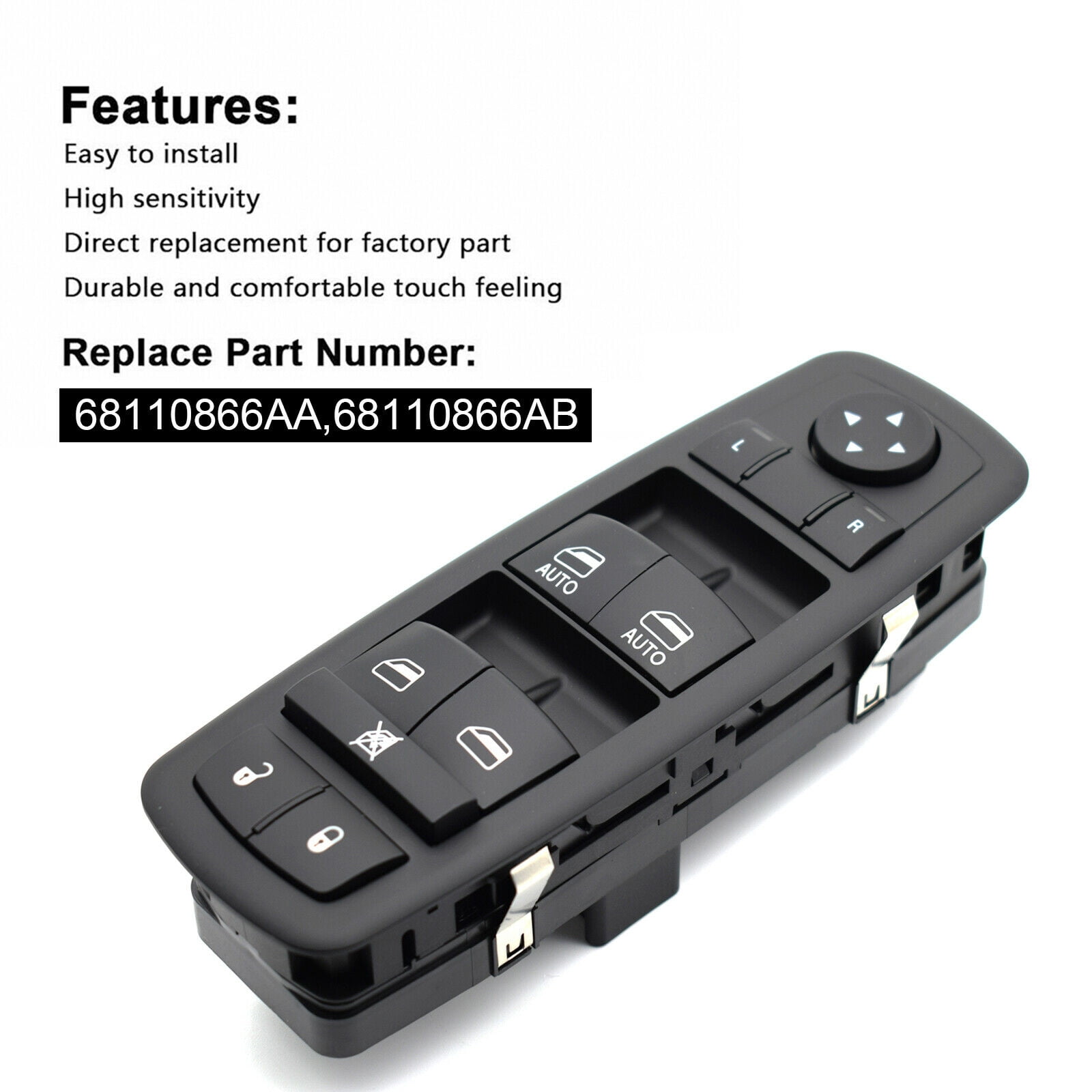 Front Driver Master Window Switch 68110866AA For Dodge Ram1500 3.6