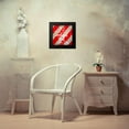 thumbnail image 4 of Matic, Jelena 12x12 Black Modern Framed Museum Art Print Titled - Striped Christmas, 4 of 5