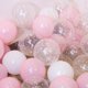 thumbnail image 3 of Juego de 20 globos de látex de 12 pulgadas con forma de estrella, transparente, rosa y dorado, para decoración de bodas, baby shower, fiestas de cumpleaños, suministros para decoración del hogar, 3 of 5