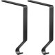 thumbnail image 1 of Soporte para medias, perchas de metal para medias, ganchos para adornos navideños para manto, escalera, medias navideñas (negro, 2), 1 of 5