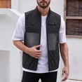 thumbnail image 2 of Men's Mesh Breathable Fishing Vest, Multi Pockets Photography Travel Hiking Waistcoat Full Zip Sleeveless Jacket for Adults Big and Tall Size M-3XL Black, 2 of 6