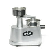 KWS HP-100 Hamburger Patty Press maker, Hambuger Press, Stainless Steel bowl Silver