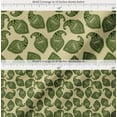 thumbnail image 2 of Soimoi Beige Cotton Voile Fabric Green Paisley Print Fabric by the Yard 42 Inch Wide, 2 of 7