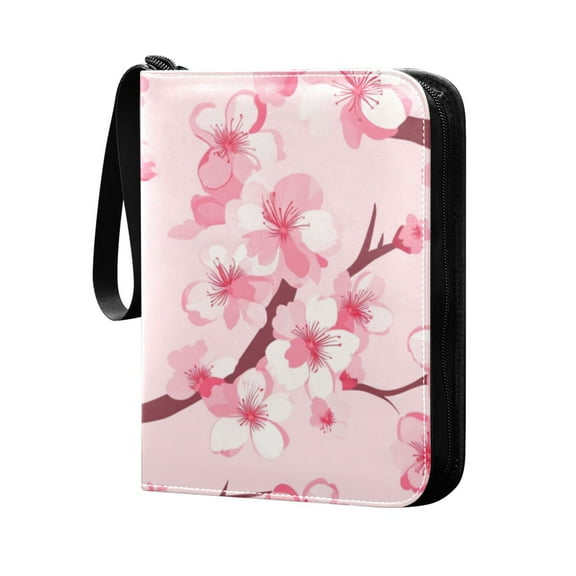 4 Pocket Card Binder with 50-page sleeve can hold 400 game cards. Sakura Pattern