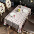 thumbnail image 2 of Pink Cherry Flower Rose Tablecloth,Oil Proof Spill Proof Polyester Table Cover for Rectangle Tables,Durable Table Clothes Fitted Tablecloths for Dining Room Camping Indoor Outdoor, 2 of 6