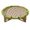 B, variant on Round Cat Scratching Bed with Wooden Stand - Sisal Scratcher Lounge with Pom-Pom Trim - Elevated Cat Nap & Scratch Pad for Indoor Cats,M