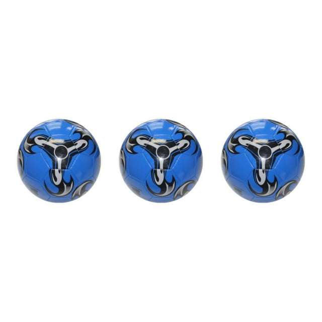Dalazy Fine Stitching Soccer Ball For Football Middle School Training PVC Made 1 Blue 3Set