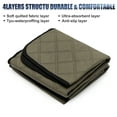 thumbnail image 5 of Unique Bargains 2 Pcs Dog Seat Cover Reuse Car Seat Cover Nonslip Pet Seat Cover L 100x90cm Brown Fits Most Cars, 5 of 6
