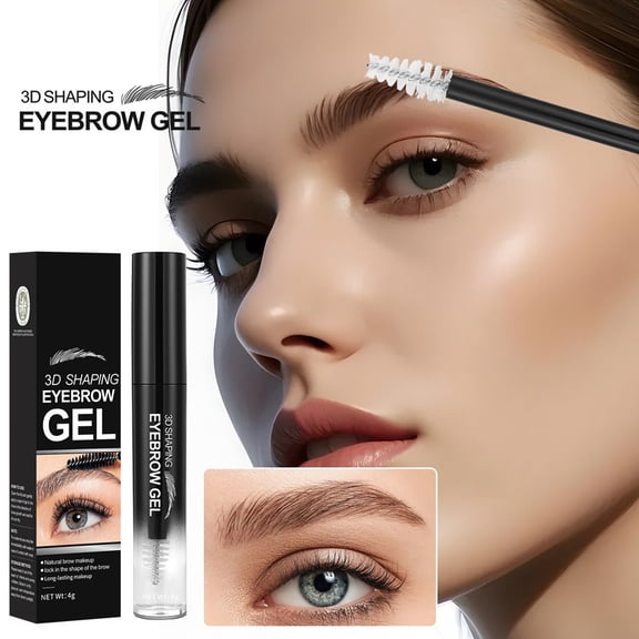 HYLLai Clear Eyebrow Gel, Transparent Natural Hold Styler, Long-Lasting Waterproof Formula, Smudge-Proof for All-Day Perfectly Groomed Brows