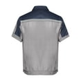 thumbnail image 4 of Sxiwei Men's Work Coat Jacket Reflective Multiple Pockets Workwear Workshop for Machine Workers Navy Blue&Gray 170/L, 4 of 7