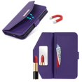 thumbnail image 3 of ELEHOLD Crossbody Wallet Case for iPhone 15 Plus with Card Slots Hidden Make Up Mirror Magnetic Closure Detachable Shoulder Strap for Women Girls Elegant Purse Case,for iPhone 15 Plus,Purple, 3 of 7