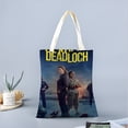 thumbnail image 2 of Dead Loch Bolso de tela con estampado de lienzo para mujer, bolsa de compras reutilizable y estética, con cremallera interior, regalo para mujer,40*45cm., 2 of 6