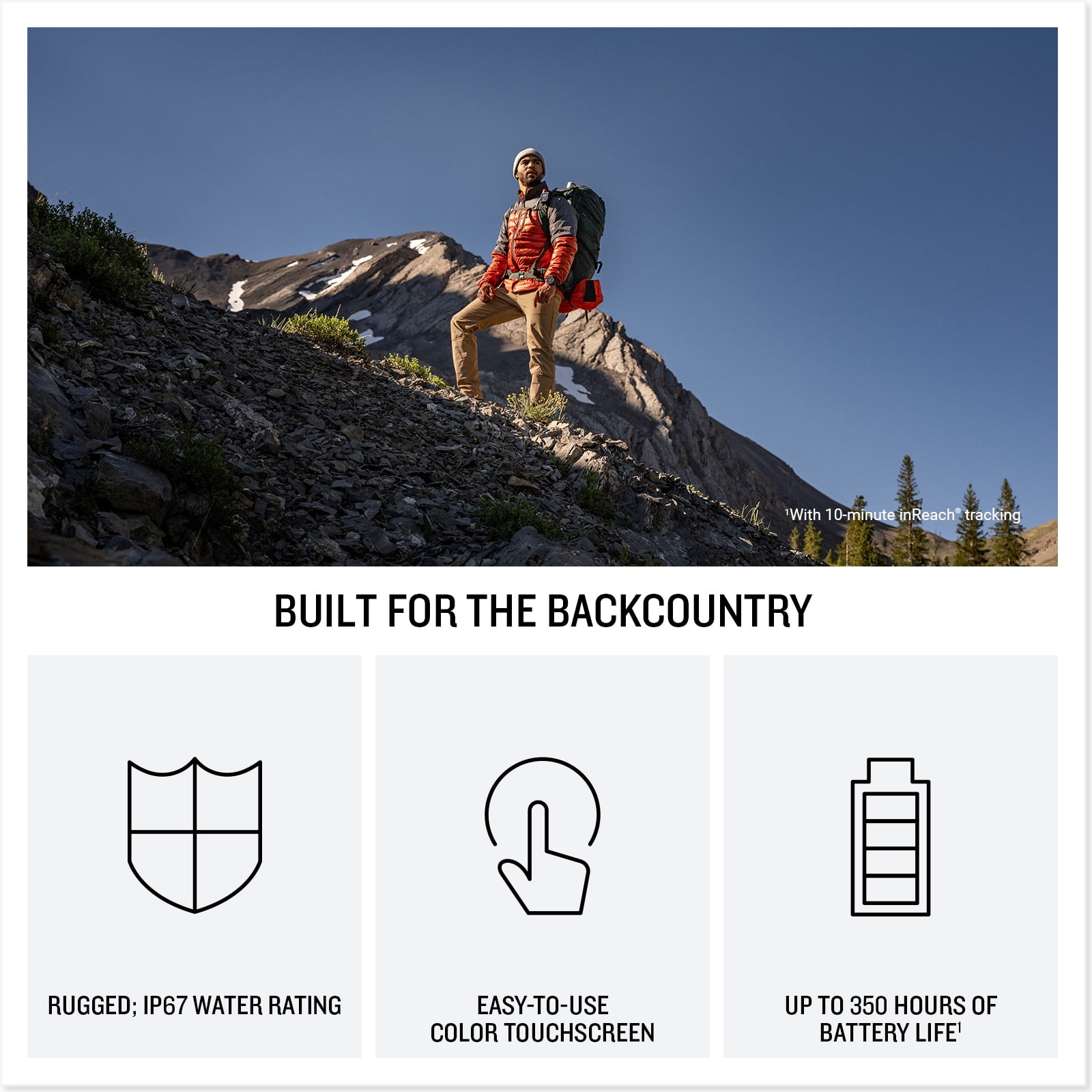 Garmin inReach Mini 3 Plus Compact Satellite Communicator with Voice Commands, Photo Messaging, Color Touchscreen, GPS Location Sharing and Interactive SOS Support 350 Hrs Battery Lift Bundle