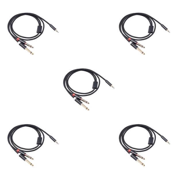 Cable de audio Methold Dual RCA Giratorio 1M 5piezas