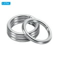 thumbnail image 3 of Unique Bargains 30mm Metal O Rings, 4 Pack 304 Stainless Steel Round Rings for Hardware Bags, 3 of 7