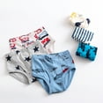thumbnail image 7 of Emy Dola 100% Cotton Little Boys Briefs 6-Pack Soft Dinosaur Truck Toddler Underwear 2-12 Years Kids Cartoon Panties, 7 of 7