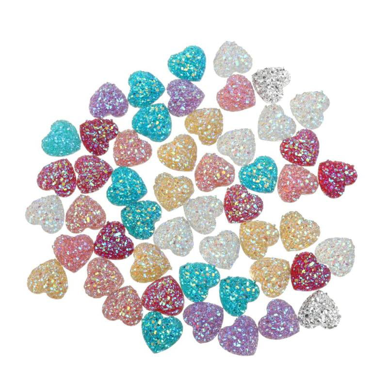 50pcs shiny resin 12mm mini Colorful flower Flatback stone wedding DIY scrapbook 