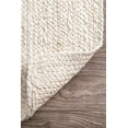 thumbnail image 5 of Indian Handmade Braided Pure Off White Jute Area Rug 2 x 12 Feet (61 cm x 366 cm), Floor Decor Rugs/Carpet, 5 of 5