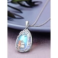 thumbnail image 4 of Dorunmo Father Daughter Necklace 925 Sterling Silver Daughter Necklace from Dad Moonstone Jewelry for Women, 4 of 7