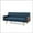 Navy Blue (Fabric), variant on GDF Studio Aidan Mid Century Modern Tufted 3 Seater Sofa with Bolster Pillows, Navy Blue Fabric and Dark Walnut