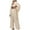 Beige, variant on Fgnfyis Women's Cotton Linen Suit Cardigan Long Sleeve Top Pocket Wide Leg Pants Suit Pants Sets Beige S