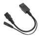 thumbnail image 3 of Cable de alimentación divisor en Y, cable de alimentación IEC320 C14 macho a V, cable hembra IE Maleto, tecnología de vanguardia, 3 of 8