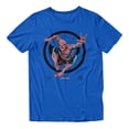thumbnail image 2 of Marvel Spider-Man Brand New Day Men's Crouching Web Sketch Retro T-Shirt (Royal, S-XXXL), 2 of 4