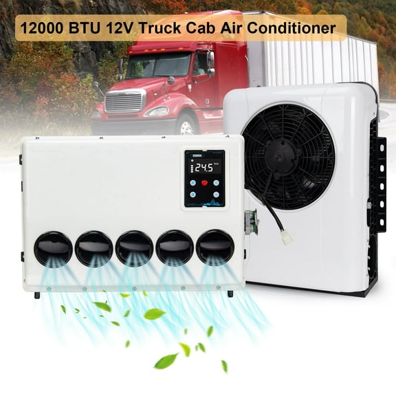 12000 BTU Air Conditioner Mini Split A/C For Semi Trucks Bus RV Caravan 12V USA
