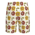 thumbnail image 6 of Kdxio Sunflowers And Skull Pattern Mens Casual Shorts - Drawstring Summer Beach Sports Shorts for Men, 6 of 9