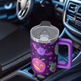 thumbnail image 5 of Halloween Spooky Skeleton Bat 40 Oz Tumbler with Handle and Straw, Stainless Steel Cup, Holiday Gift Mug, 5 of 5